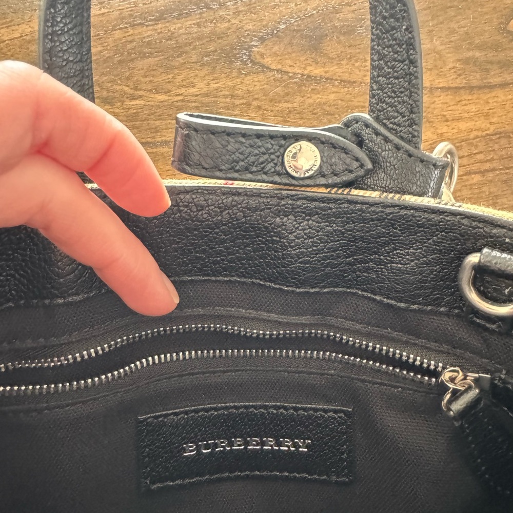 Burberry Mini Bag - Black, Tan, and Red Plaid - Picture 7 of 16